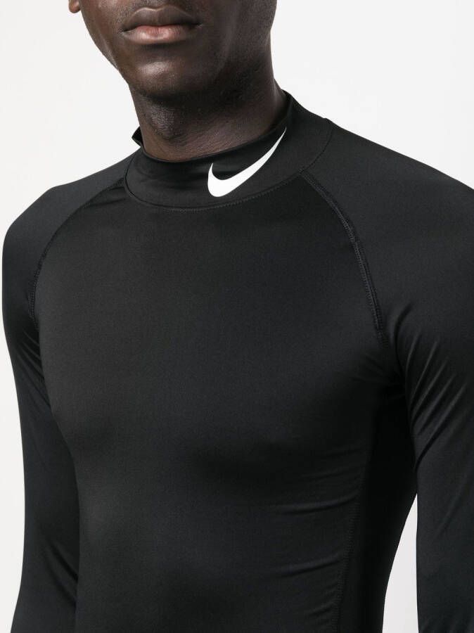 Nike Top met logoprint Zwart