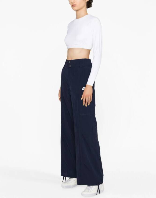 Nike Trainingsbroek met logodetail Blauw