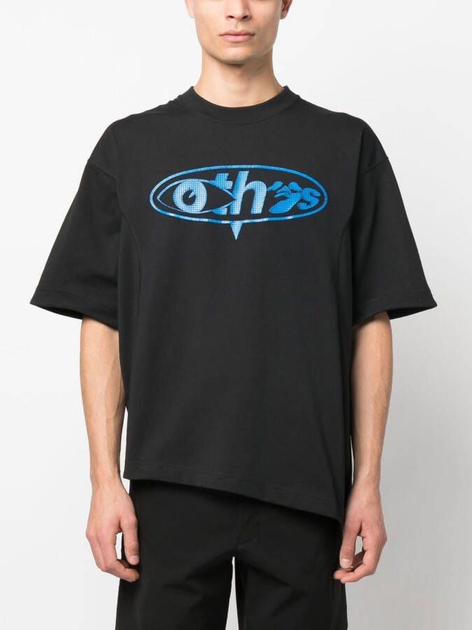 Nike X Off-White T-shirt met graffiti-print Zwart