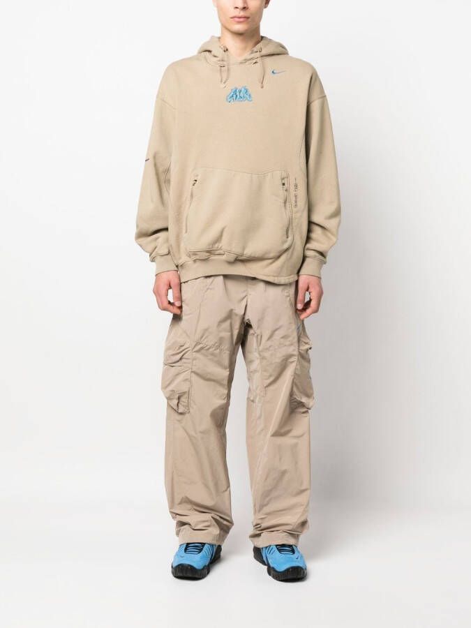 Nike X Off-White Hoodie met Swoosh-logo Beige