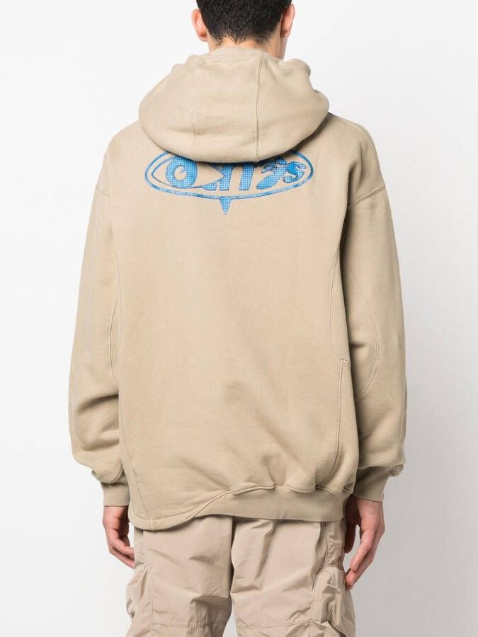 Nike X Off-White Hoodie met Swoosh-logo Beige