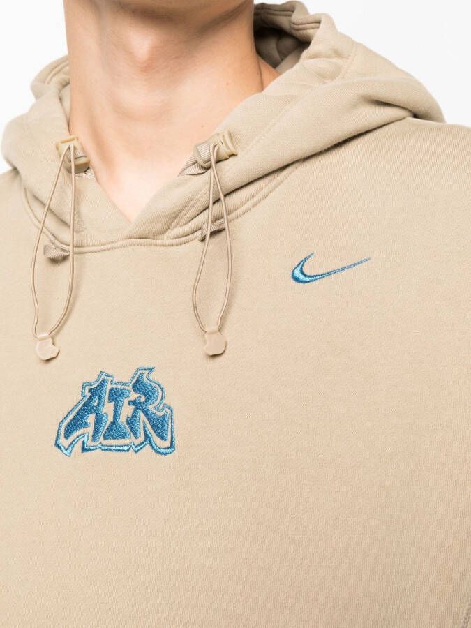 Nike X Off-White Hoodie met Swoosh-logo Beige
