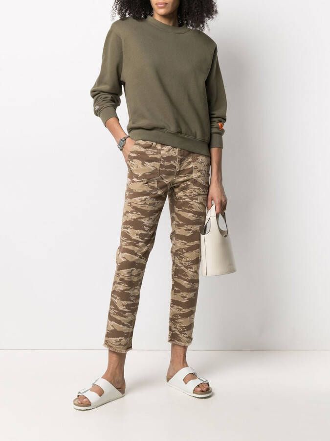 Nili Lotan Broek met camouflageprint Beige