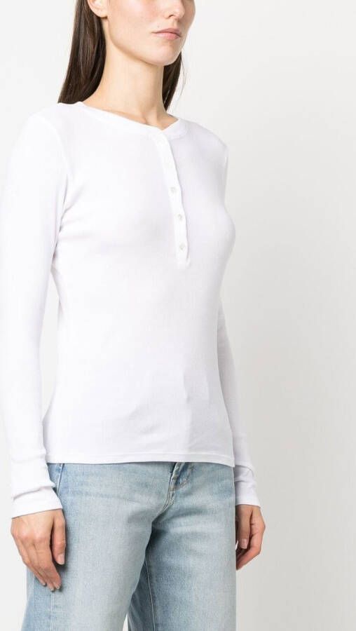 Nili Lotan T-shirt met knopen Wit