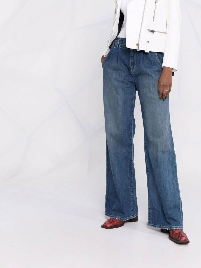 Nili Lotan Jeans met gebleekt-effect Blauw