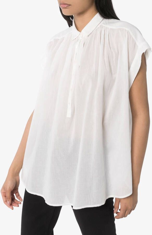 Nili Lotan Oversized blouse Wit