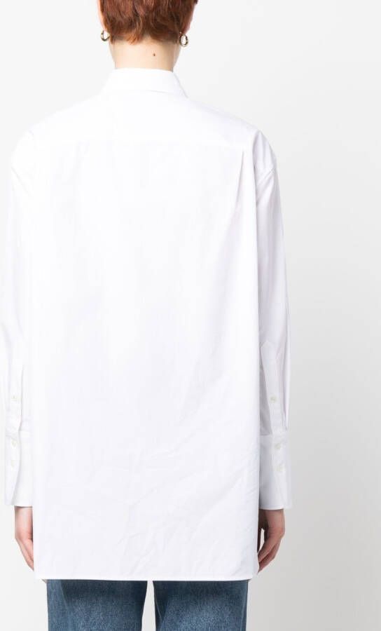 Nili Lotan T-shirt met gestreept detail Wit