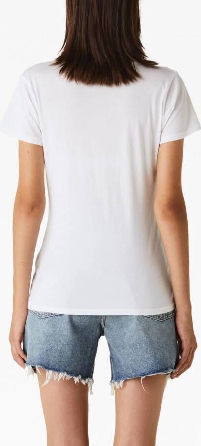 Nili Lotan T-shirt met V-hals Wit
