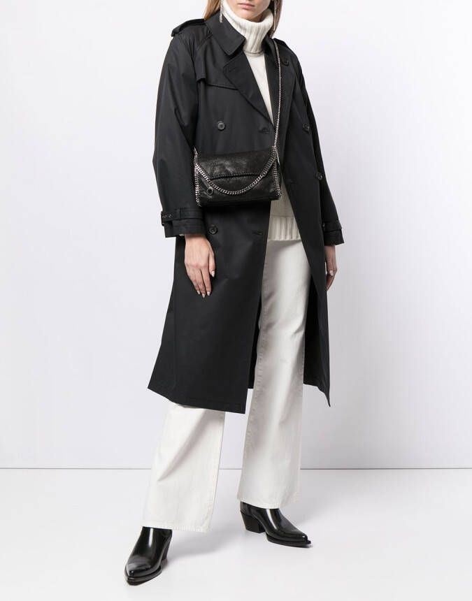 Nili Lotan Trenchcoat met dubbele rij knopen Zwart