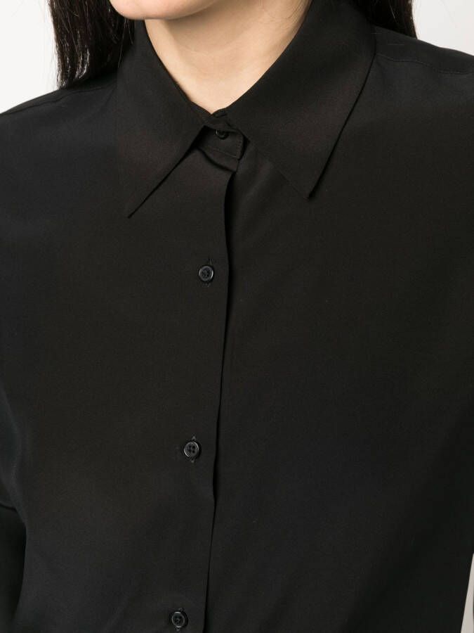 Nili Lotan Zijden blouse Zwart