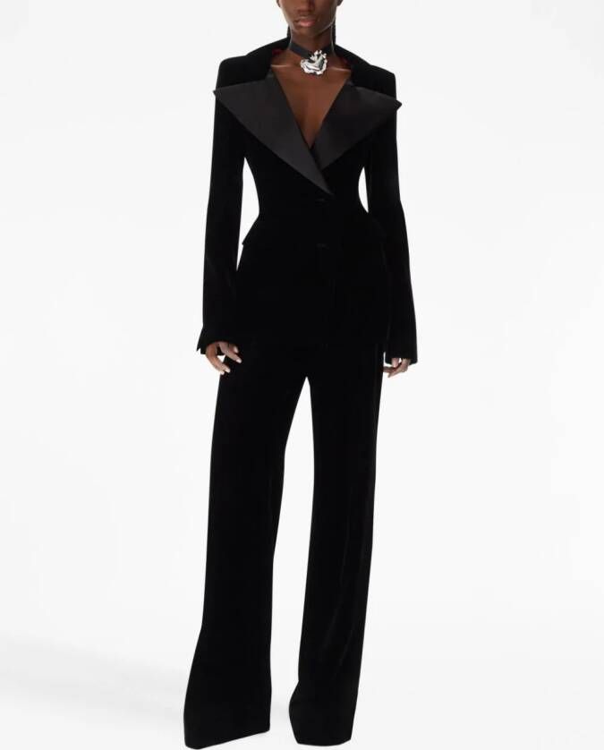 Nina Ricci Fluwelen broek Zwart