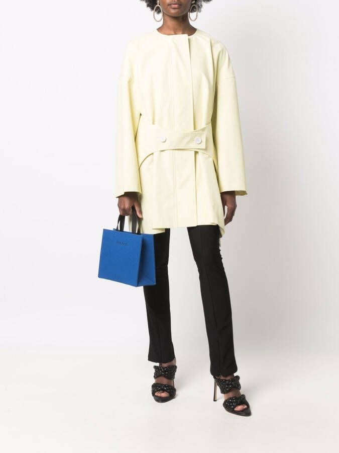 Nina Ricci Jas met enkele rij knopen Geel