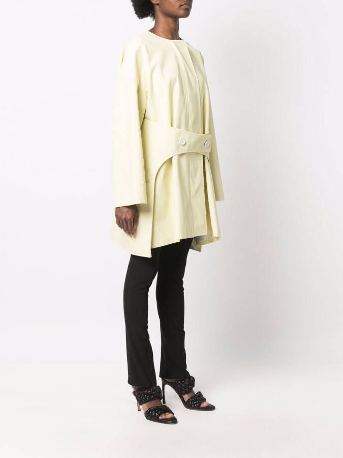 Nina Ricci Jas met enkele rij knopen Geel