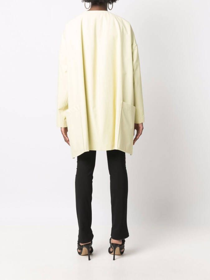 Nina Ricci Jas met enkele rij knopen Geel