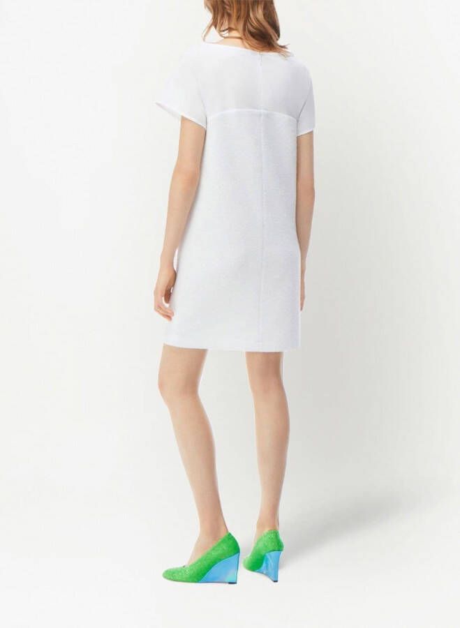 Nina Ricci Midi-jurk met korte mouwen Wit