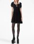 Nina Ricci Mini-jurk met bloemenkant Zwart - Thumbnail 2