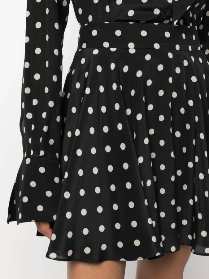 Nina Ricci Mini-rok met stippen Zwart