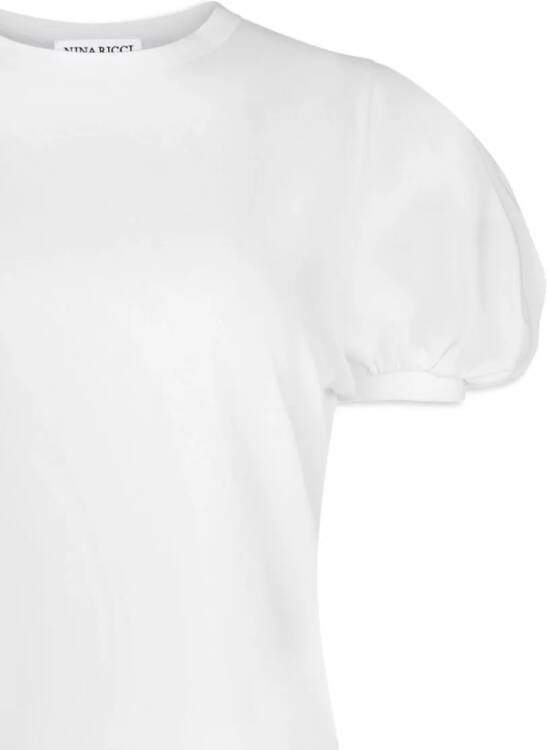 Nina Ricci T-shirt met pofmouwen Wit