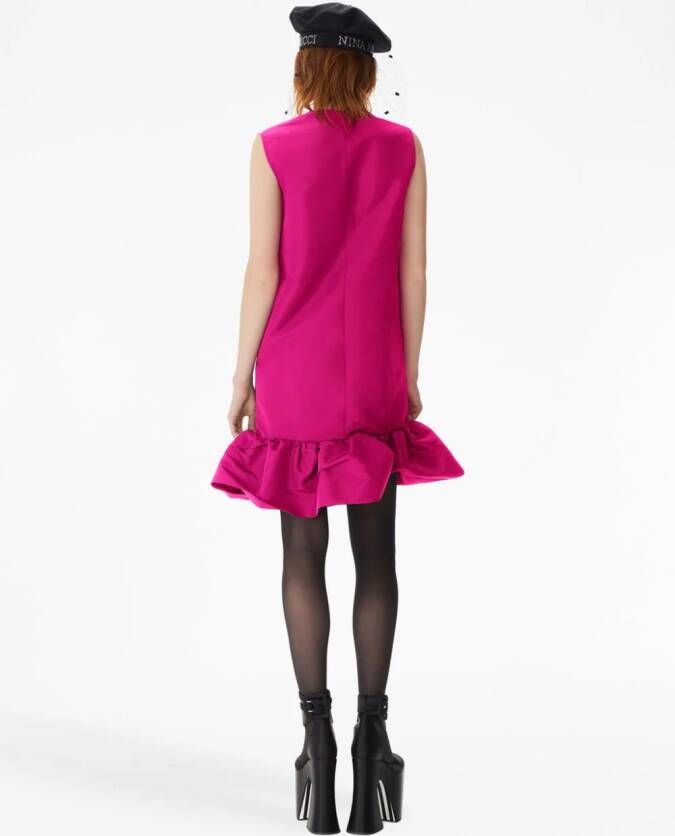 Nina Ricci Mouwloze mini-jurk Roze