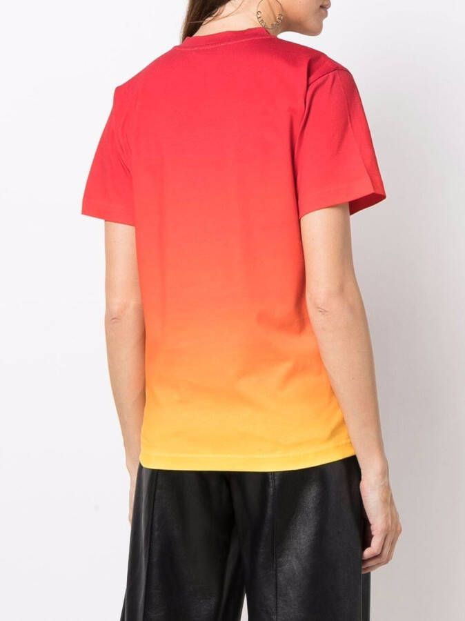 Nina Ricci T-shirt met kleurverloop Rood