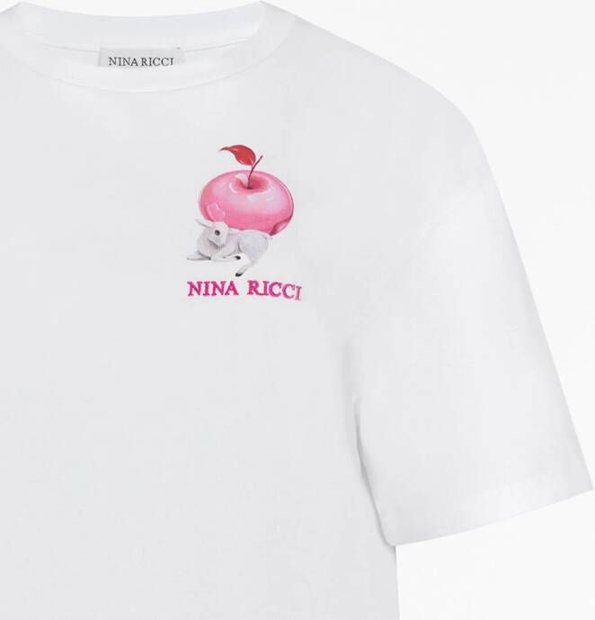 Nina Ricci T-shirt met print Wit