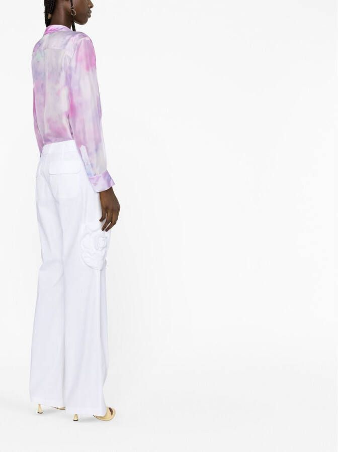 Nina Ricci Blouse met tie-dye print Roze