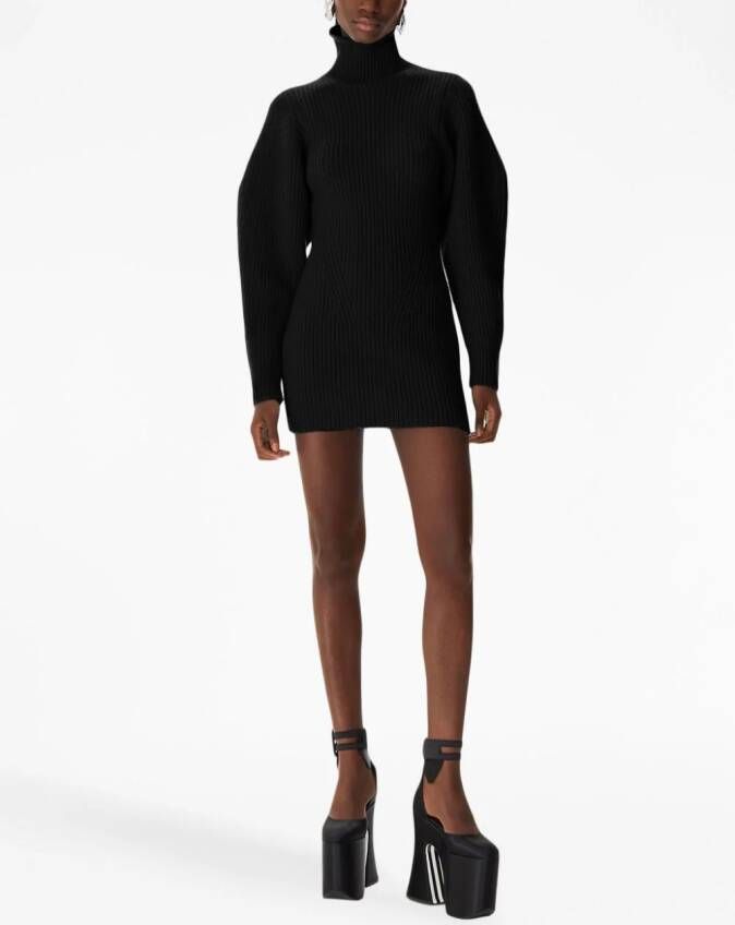 Nina Ricci Mini-jurk met col Zwart