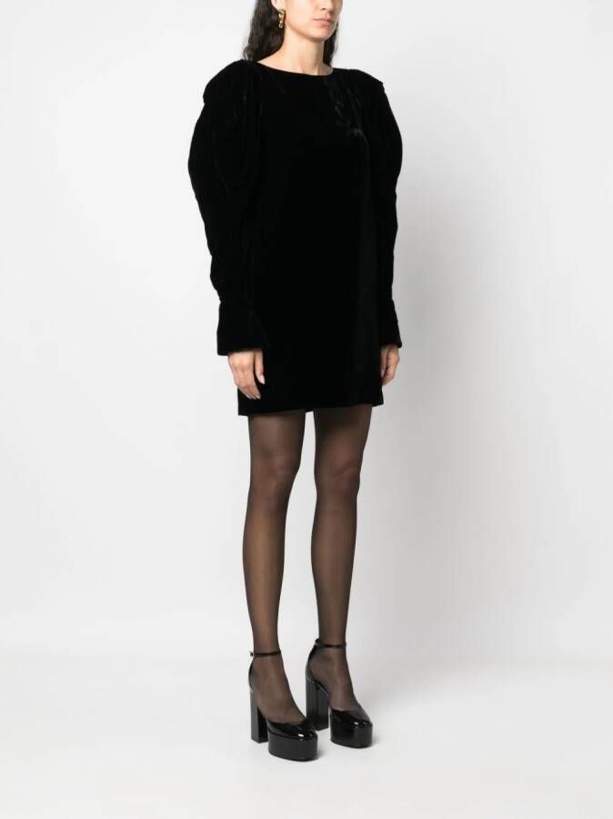 Nina Ricci Fluwelen mini-jurk Zwart