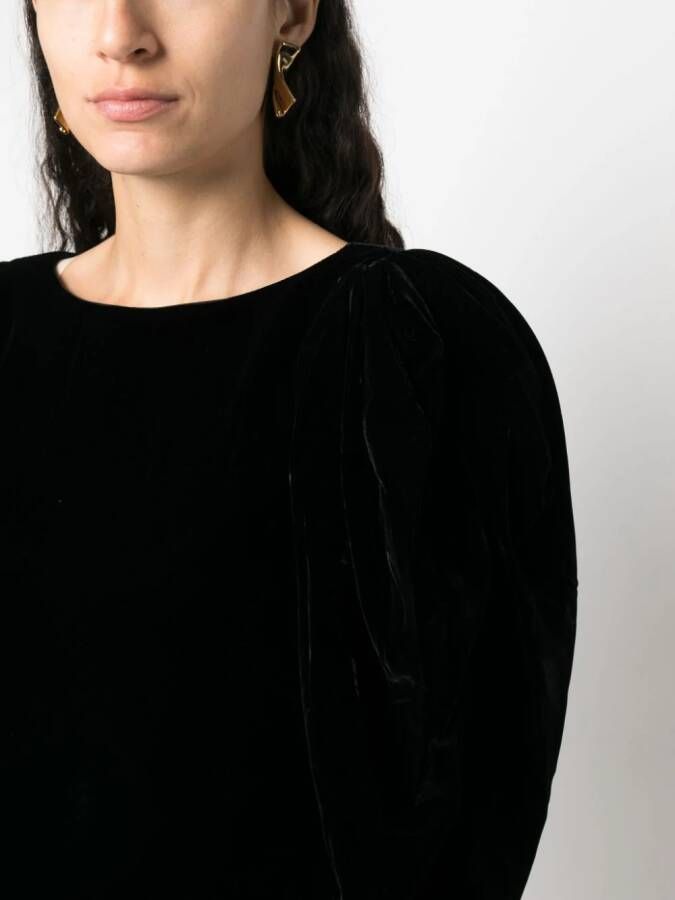 Nina Ricci Fluwelen mini-jurk Zwart
