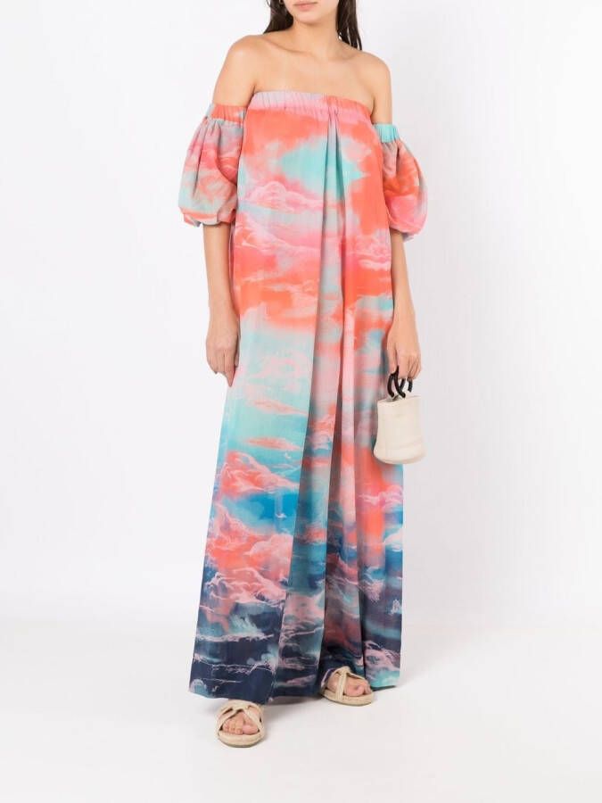 Nk Maxi-jurk met print Veelkleurig