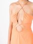 Nk Maxi-jurk met uitgesneden detail Oranje - Thumbnail 5