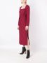 Nk Midi-jurk met ceintuur Rood - Thumbnail 2