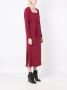 Nk Midi-jurk met ceintuur Rood - Thumbnail 3