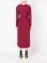 Nk Midi-jurk met ceintuur Rood - Thumbnail 4