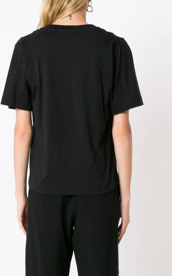 Nk T-shirt met V-hals Zwart