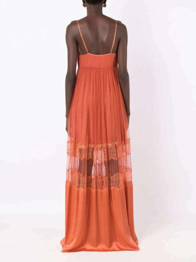 Nk Zijden jurk Oranje