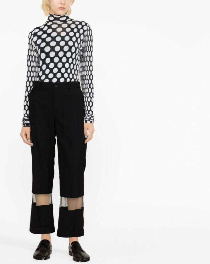 Noir Kei Ninomiya Cropped broek Zwart