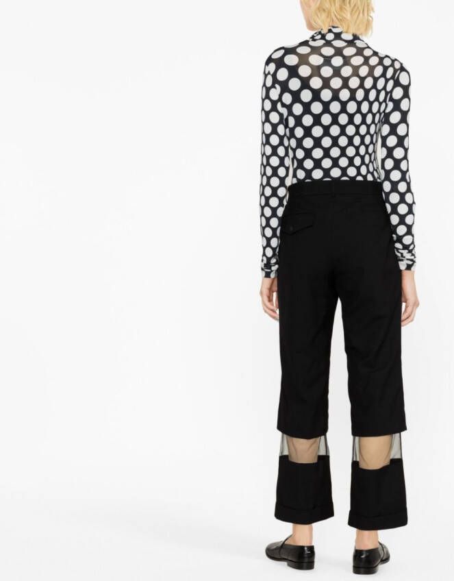 Noir Kei Ninomiya Cropped broek Zwart