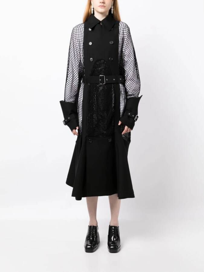 Noir Kei Ninomiya Jas met ceintuur Zwart