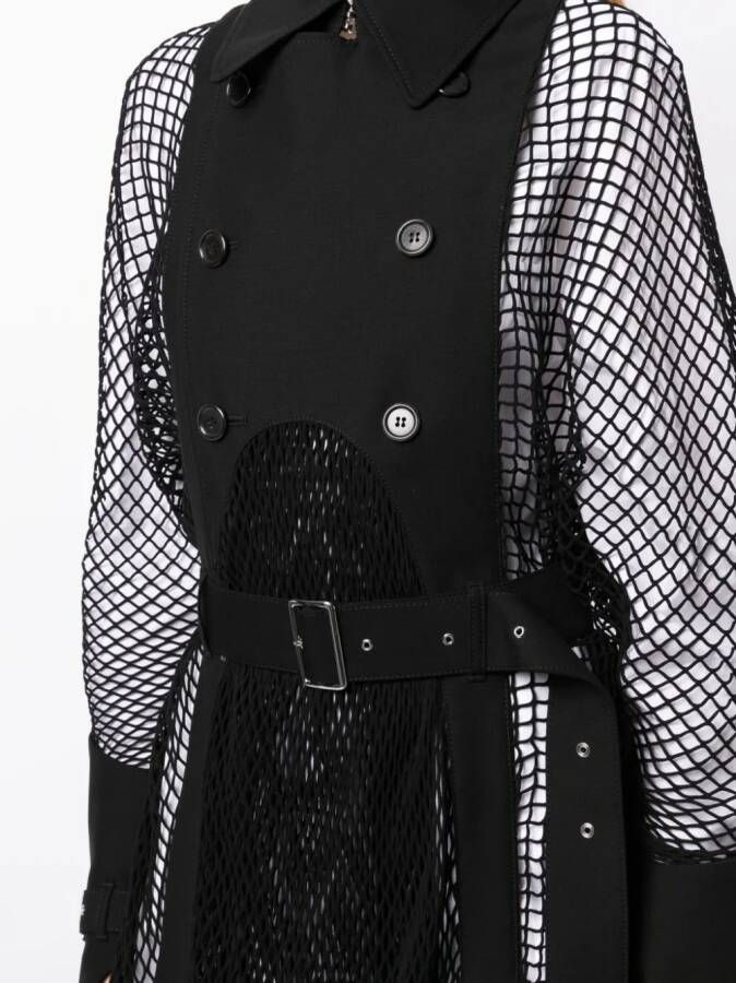 Noir Kei Ninomiya Jas met ceintuur Zwart