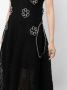 Noir Kei Ninomiya Jurk met bloemenpatch Zwart - Thumbnail 5