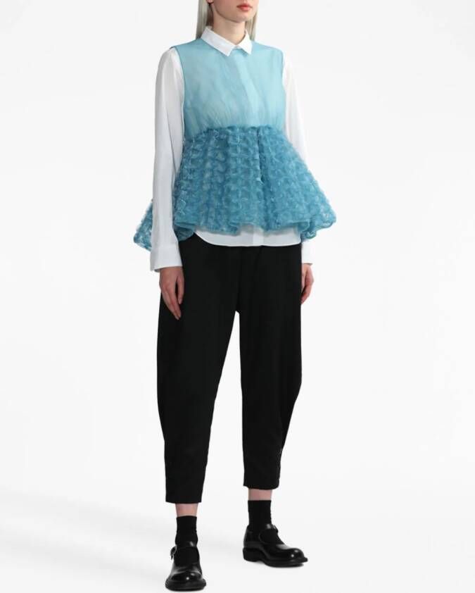 Noir Kei Ninomiya Katoenen blouse Wit