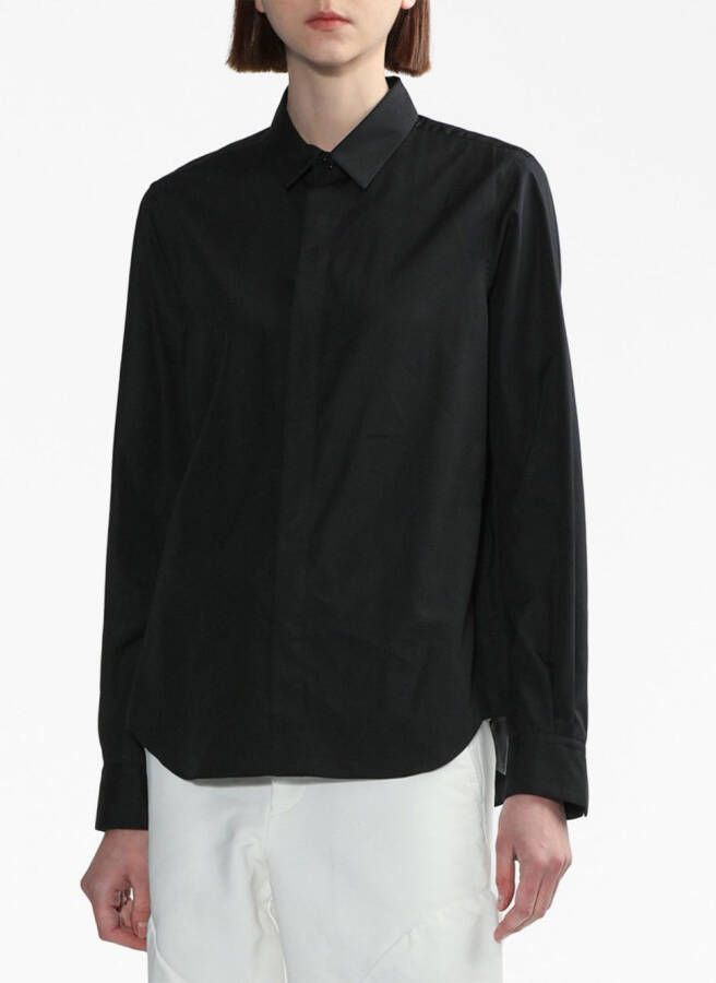 Noir Kei Ninomiya Katoenen blouse Zwart
