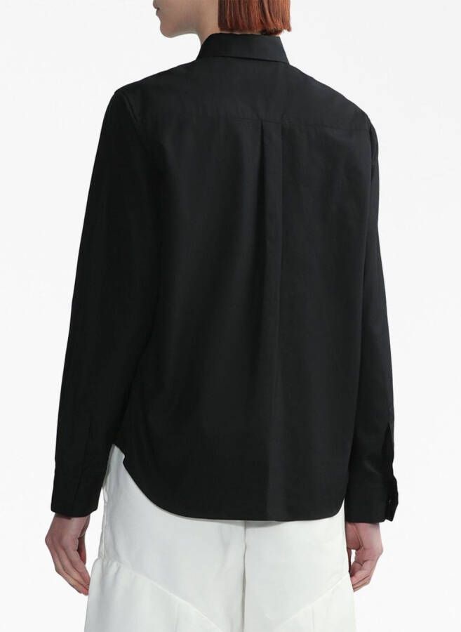 Noir Kei Ninomiya Katoenen blouse Zwart