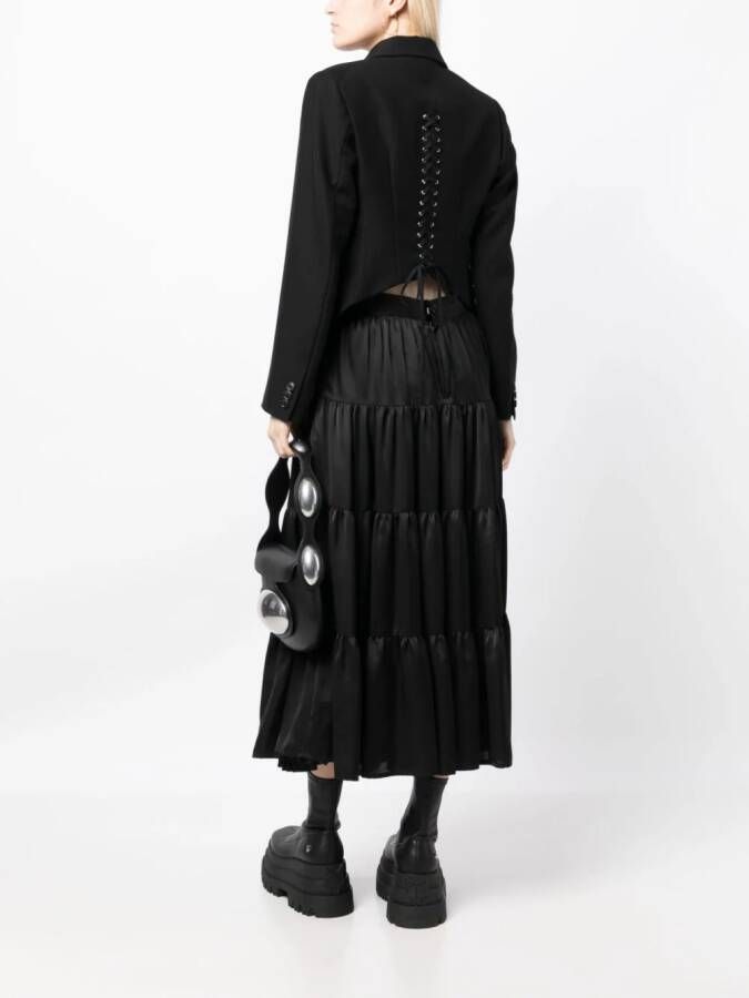 Noir Kei Ninomiya Blazer met dubbele rij knopen Zwart