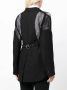Noir Kei Ninomiya Blazer met enkele rij knopen Zwart - Thumbnail 4