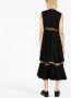 Noir Kei Ninomiya Mouwloze midi-jurk Zwart - Thumbnail 3