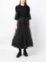 Noir Kei Ninomiya T-shirt met tulen mouwen Zwart - Thumbnail 2