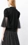 Noir Kei Ninomiya T-shirt met tulen mouwen Zwart - Thumbnail 4