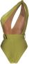 Noire Swimwear Asymmetrisch badpak Groen - Thumbnail 2